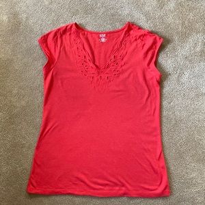 a.n.a reddish/orange top